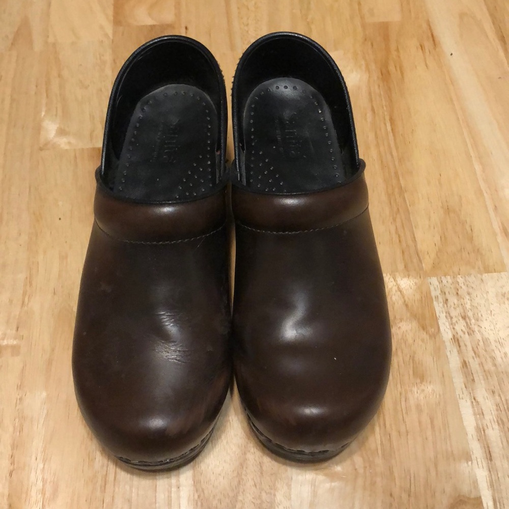 Brown Sanita Clogs